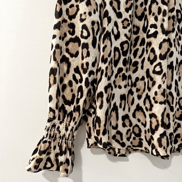 NWOT LOFT Leopard Print Blouse Small Petite - Picture 5 of 7
